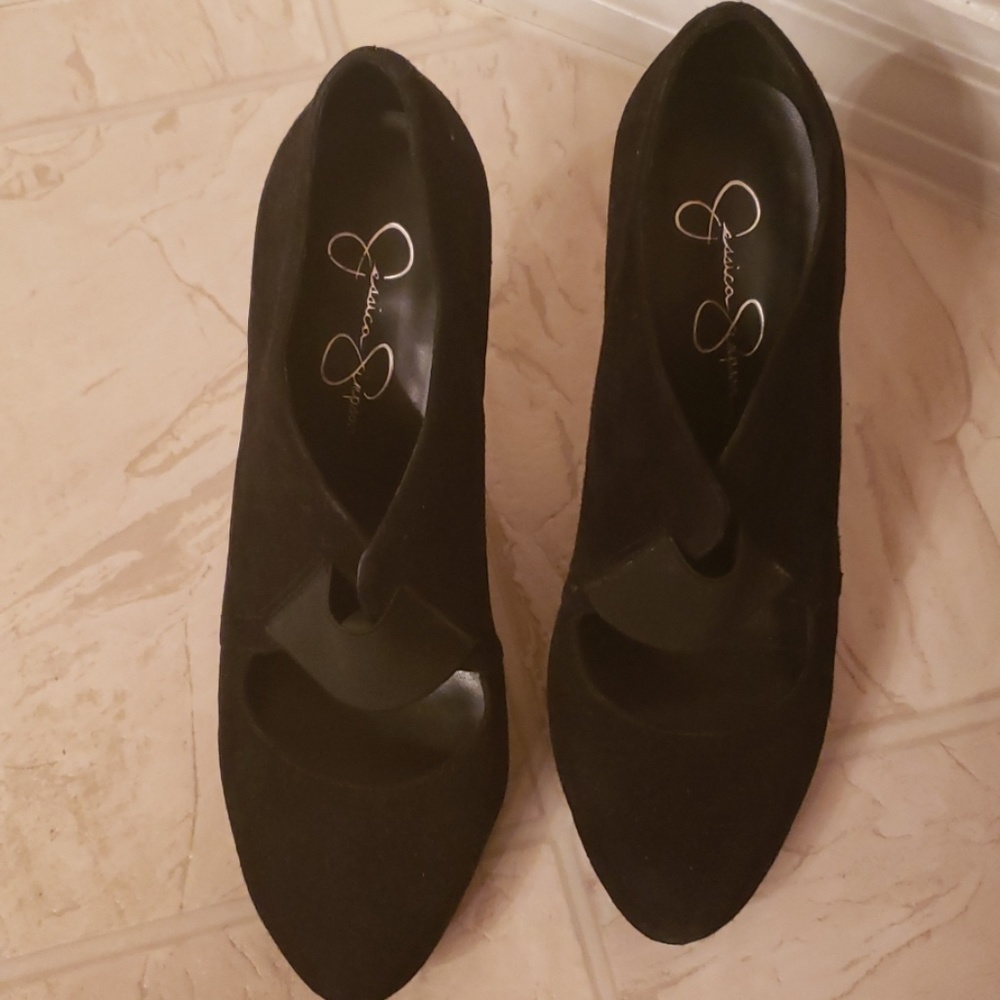 Jessica Simpson blk Heels